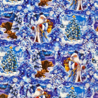 Бумага упаковочная глянцевая «Дедушка Мороз в лесу», 70 × 100 см   2576284 от интернет-магазина Континент игрушек