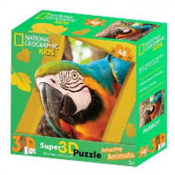 Пазл 3D 48 Попугай от интернет-магазина Континент игрушек