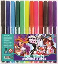 Фломастеры 12 цветов, Enchantimals, на водной основе от интернет-магазина Континент игрушек