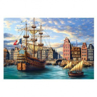 Роспись по холсту Старый порт, 40х50 см от интернет-магазина Континент игрушек