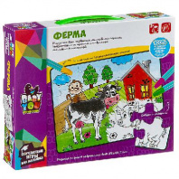 Пазл для раскрашивания Ферма, Bondibon от интернет-магазина Континент игрушек