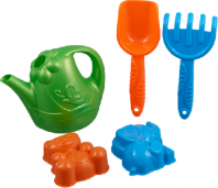 Набор для песка №96 (Формочки 2 шт.+Совок Волна+грабли Волна+Лейка "Ромашка") 13х22х16 см. от интернет-магазина Континент игрушек