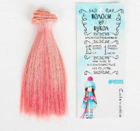 Волосы - тресс для кукол "Прямые" длина волос 15 см, ширина 100 см, №LSA045   3588448 от интернет-магазина Континент игрушек