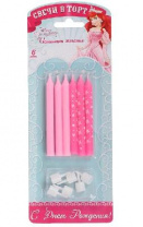 Свечи в торт "С Днем Рождения", Принцессы: Ариэль, (набор 6 шт), 14,5 х 0,7 см   1687985 от интернет-магазина Континент игрушек