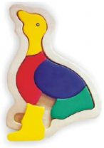 Рамка-пазл "Утка" от интернет-магазина Континент игрушек