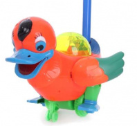 Каталка на палке «Уточка», световые и звуковые эффекты