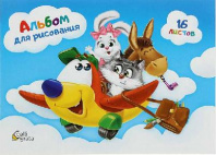 Альбом для рисования А5, 16 листов на скрепке "Рисовать весело" от интернет-магазина Континент игрушек