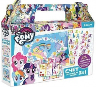 Набор обучающий. 3в1.Счет. Пони, арт. 03630 от интернет-магазина Континент игрушек