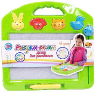 Рисуем сами. Магнитная доска с возможностью стирания рисунка в наборе с аксессуарами, в коробке от интернет-магазина Континент игрушек