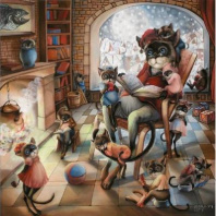 Пазл деревянный фигурный Кошкин домик от интернет-магазина Континент игрушек