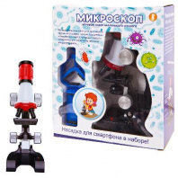 Микроскоп в наборе с аксессуарами, увеличение 100х, 400х, 1200х от интернет-магазина Континент игрушек