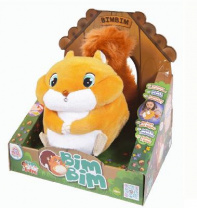 Белка Bimbim интерактивная мягконабивная от интернет-магазина Континент игрушек