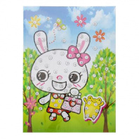 Аппликация стразами Зайчик от интернет-магазина Континент игрушек