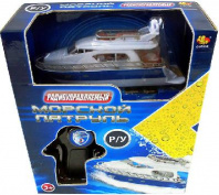 Катер "Морской патруль" на радиоуправлении, белый от интернет-магазина Континент игрушек