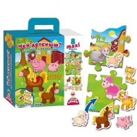 Пазл с липучками "Чей малыш?" от интернет-магазина Континент игрушек