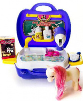 Чудо-чемоданчик. Набор для ухода за домашним питомцем (с лошадкой), 16 предметов, 20x24x10 см от интернет-магазина Континент игрушек