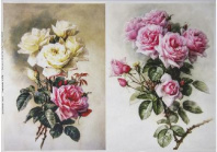 Декупажная карта "Роскошные розы" плотность  45г/м2  формат А4 от интернет-магазина Континент игрушек