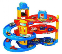 Паркинг Мега с 5 машинками 59х13,5х50 см. от интернет-магазина Континент игрушек