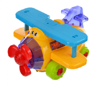 Самолет музыкальный: свет, звук, движение, датчик препятствий 22х22х15 см от интернет-магазина Континент игрушек