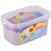 Песочница домашняя "Морской песок" 3 кг, формочки, совочек от интернет-магазина Континент игрушек