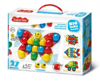 Мозаика для самых маленьких BABY TOYS d40/4 цв/27 эл от интернет-магазина Континент игрушек