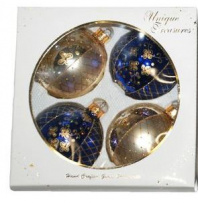 Подарочный набор стеклянных елочных шаров от интернет-магазина Континент игрушек