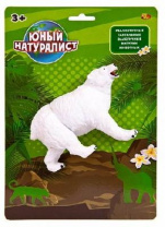 Юный натуралист. Животные Abtoys  Медведь полярный, термопластичная резина