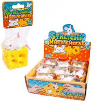 Игрушка-антистресс. Тянучка "Мышка с куском сыра" от интернет-магазина Континент игрушек