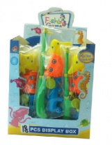 Рыбалка с 3 морскими животными, 8x2x23см