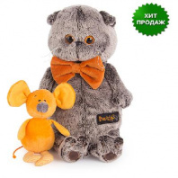 Кот Басик с мышкой Миленой 25 см от интернет-магазина Континент игрушек