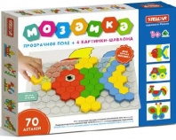 Мозаика (диаметр 40мм/70 деталей) с прозрачным полем от интернет-магазина Континент игрушек