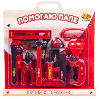 Помогаю Папе. Набор инструментов, 15 предметов, 61х44х9,5 см от интернет-магазина Континент игрушек