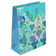 Пакет подарочный, высококачественная бумага с глиттером, 18х23х8 см, 4 цвета от интернет-магазина Континент игрушек