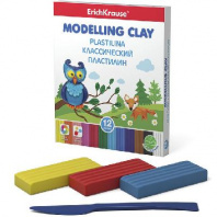 Пластилин ErichKrause 12 цветов/216г, со стеком от интернет-магазина Континент игрушек