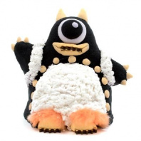 Пластилин пушистый ТМ "PLUSH", черный+белый, 160 грамм от интернет-магазина Континент игрушек