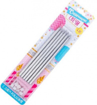 Сияющие свечи в торт "С днем рождения", розов, (набор 6 шт), 14 х 0,6 см   2725321 от интернет-магазина Континент игрушек