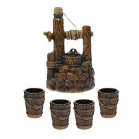 Штоф с рюмками "Колодец" 5 предметов, 1/0,25 л