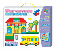 Мозаика магнитная. Город (5 цветов, 264 элемента) от интернет-магазина Континент игрушек