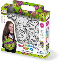 Сумка для раскрашивания c серебряными блёстками. Летний стиль от интернет-магазина Континент игрушек