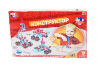 Кид Блок. Конструктор пластмассовый, 6 в 1, в наборе с шуруповертом эл/мех и аксессуарами, 272 детал от интернет-магазина Континент игрушек